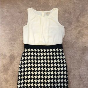 Loft Houndstooth Dress